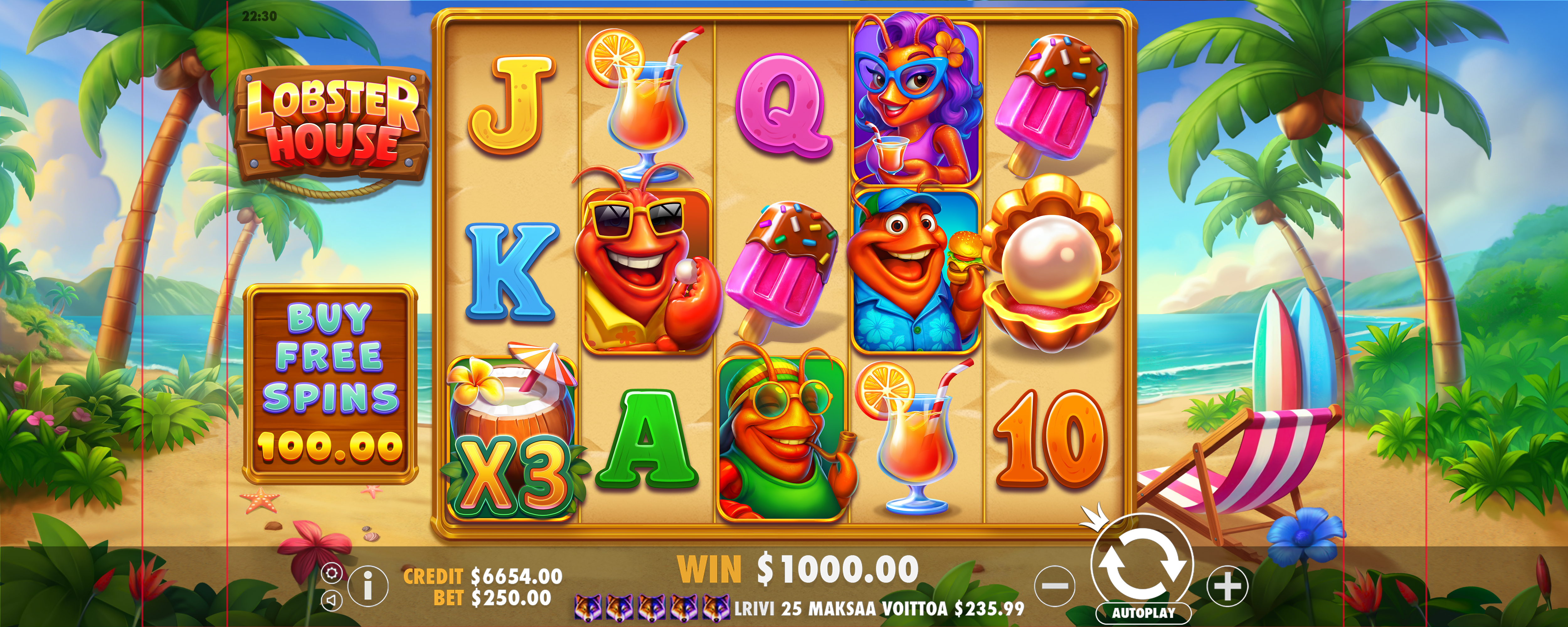 Lobster House - screenshot with slot description 6